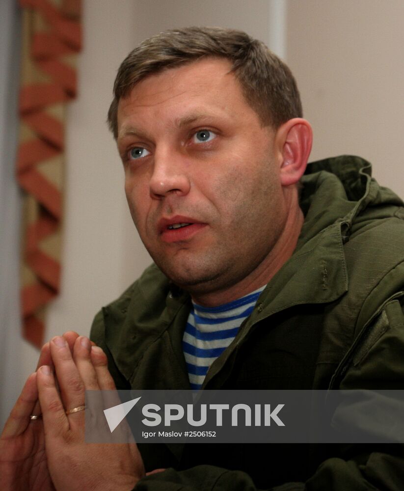Prime Minister of Donetsk People's Republic Alexander Zakharchenko dismisses rumors of resignation
