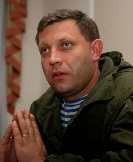 Prime Minister of Donetsk People's Republic Alexander Zakharchenko dismisses rumors of resignation