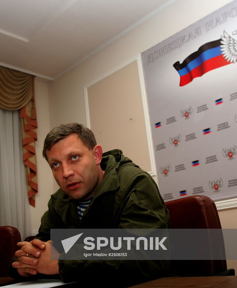 Prime Minister of Donetsk People's Republic Alexander Zakharchenko dismisses rumors of resignation