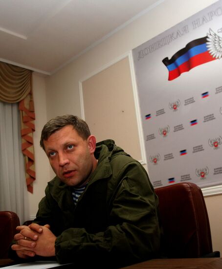 Prime Minister of Donetsk People's Republic Alexander Zakharchenko dismisses rumors of resignation