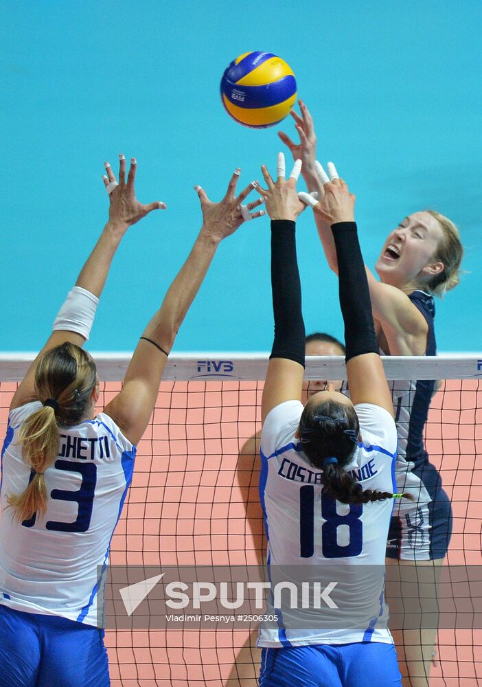 2014 FIVB Volleyball Women's World Championship. Italy vs. USA