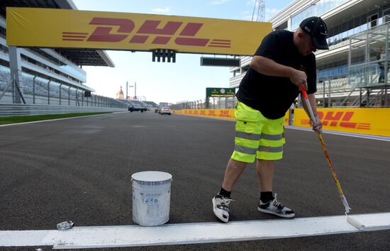 Preparations for 2014 Formula 1 Russian Grand Prix