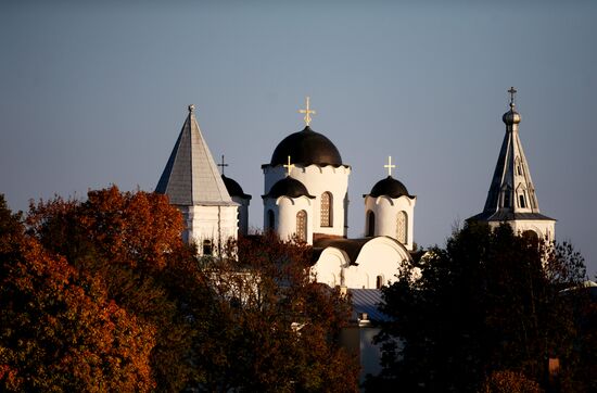 Golden autumn in Veliky Novgorod