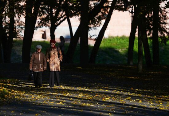 Golden autumn in Veliky Novgorod