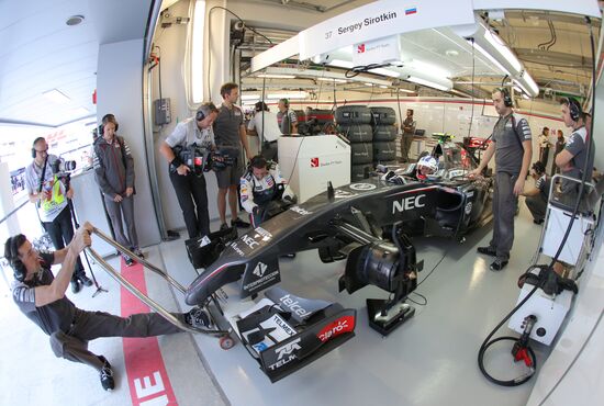 2014 Formula 1 Russian Grand Prix. First practice