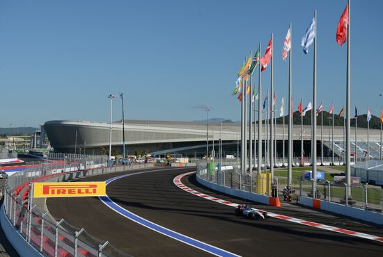 2014 Formula 1 Russian Grand Prix. First practice
