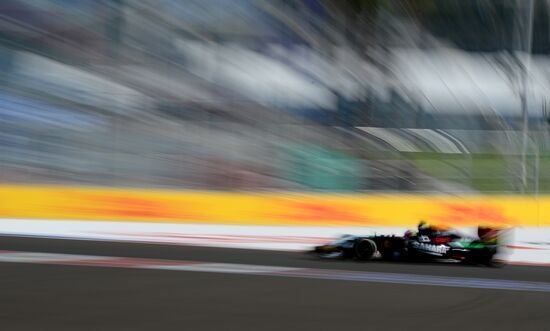 2014 Formula 1 Russian Grand Prix. Free practice