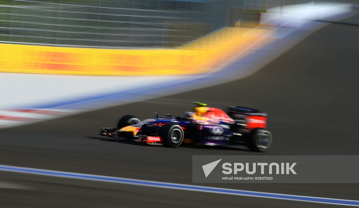 2014 Formula 1 Russian Grand Prix. Free practice