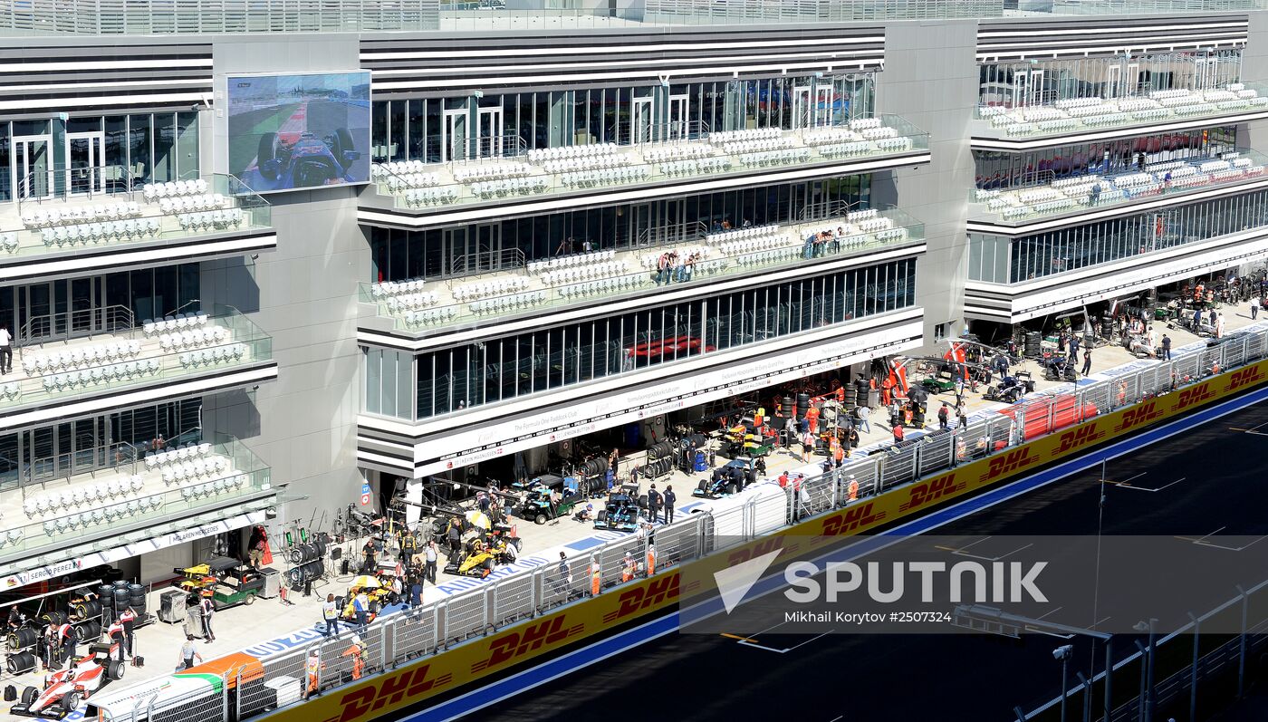 2014 Formula 1 Russian Grand Prix. Free practice