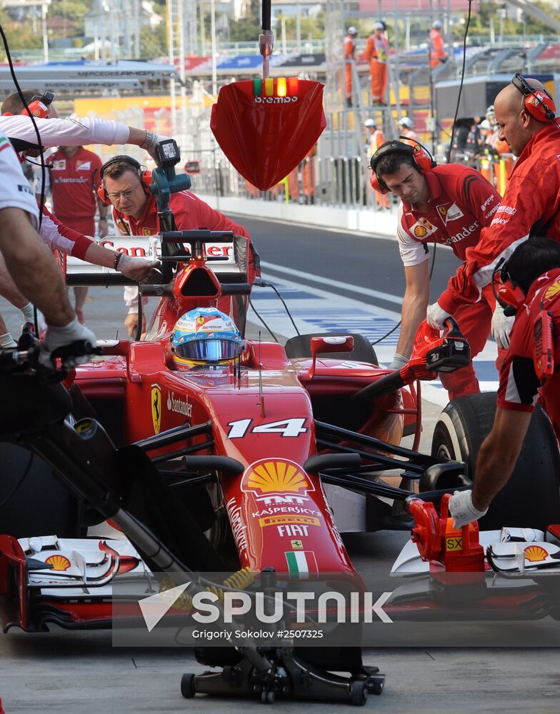 2014 Formula 1 Russian Grand Prix. Free practice