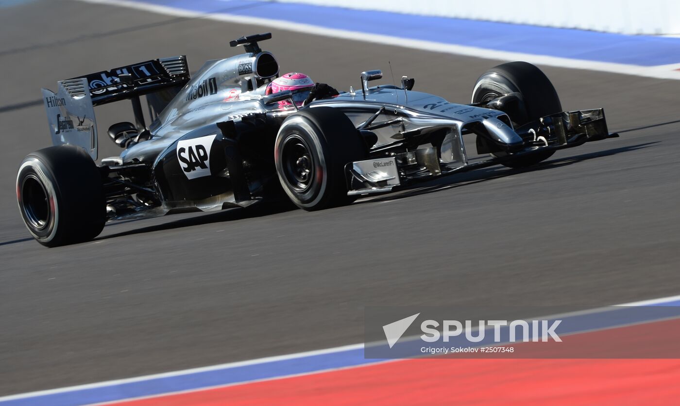 2014 Formula 1 Russian Grand Prix. Free practice