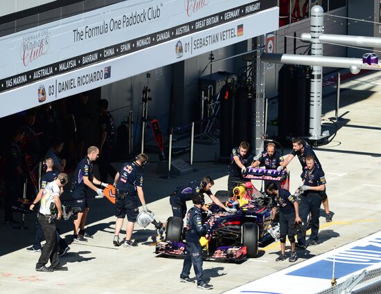 2014 Formula 1 Russian Grand Prix. Free practice