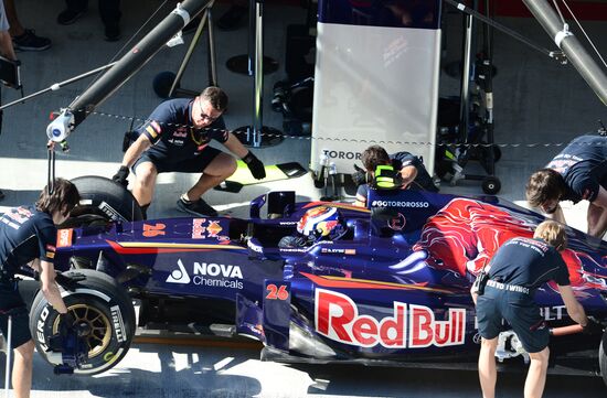 2014 Formula 1 Russian Grand Prix. Free practice