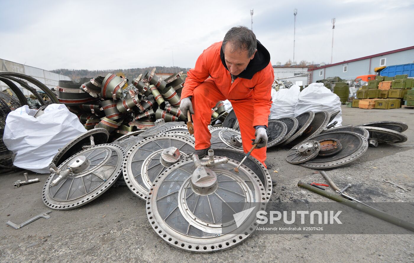 Recycling military equipment in Chelyabinsk Region