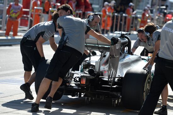 2014 Formula 1 Russian Grand Prix. Free practice
