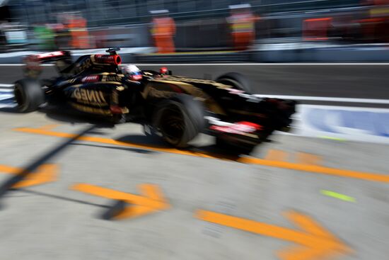 2014 Formula 1 Russian Grand Prix. Free practice