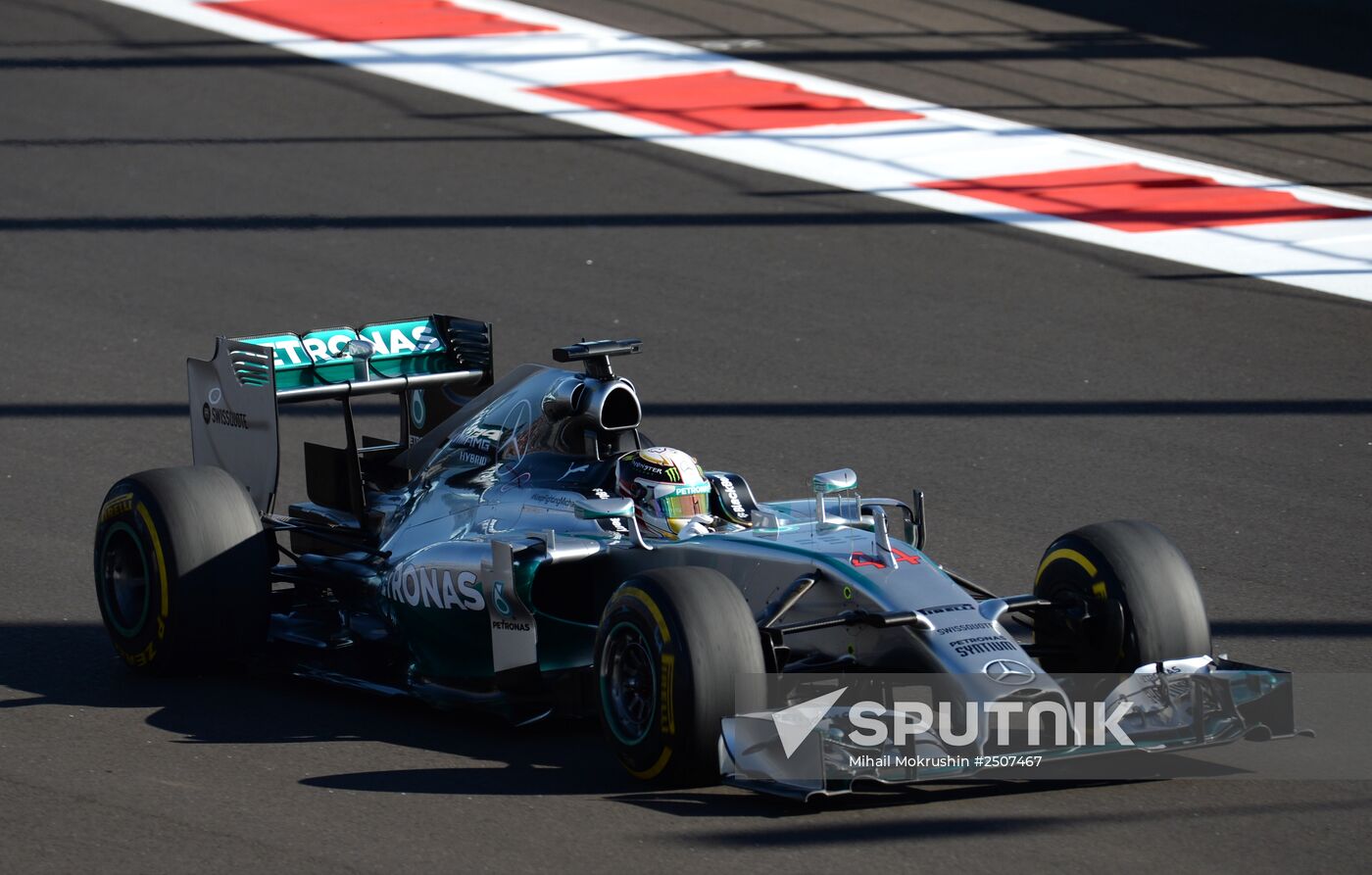 2014 Formula 1 Russian Grand Prix. Practice
