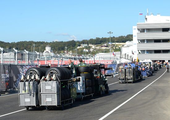 2014 Formula 1 Russian Grand Prix. First practice