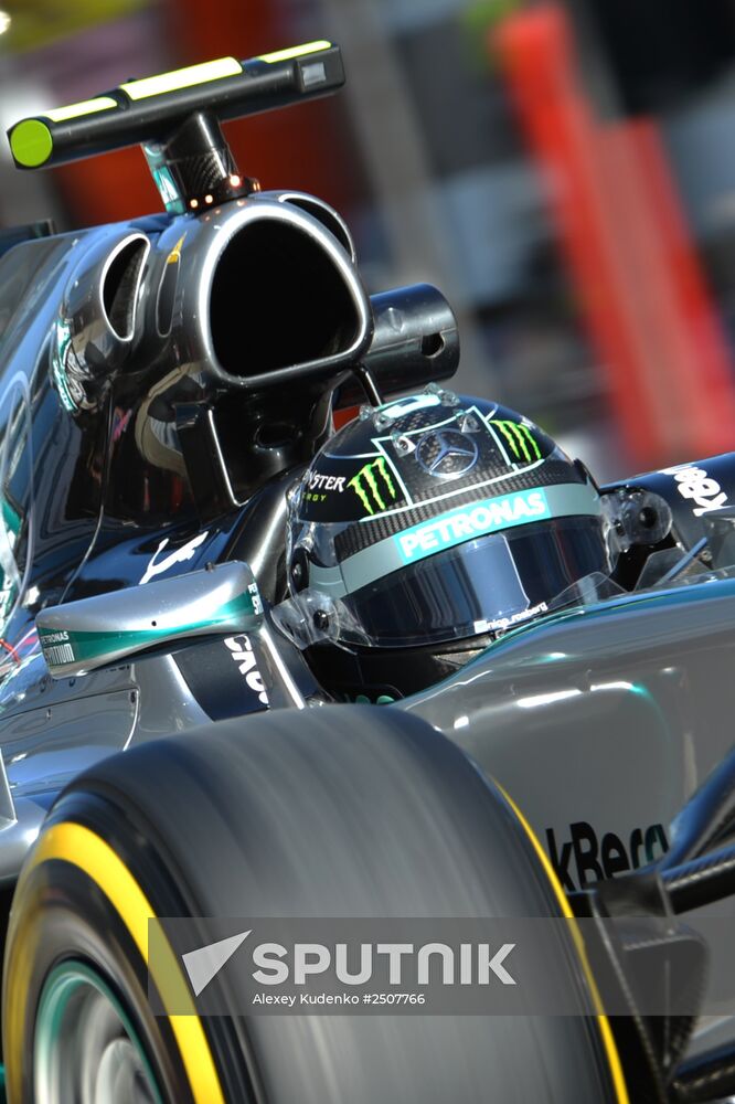 2014 Formula 1 Russian Grand Prix. Free practice