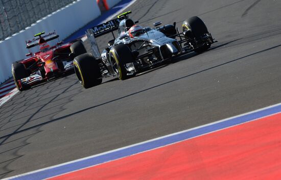 2014 Formula 1 Russian Grand Prix. Free practice