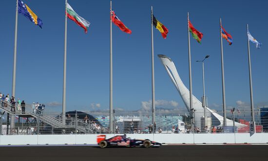 2014 Formula 1 Russian Grand Prix. Free practice