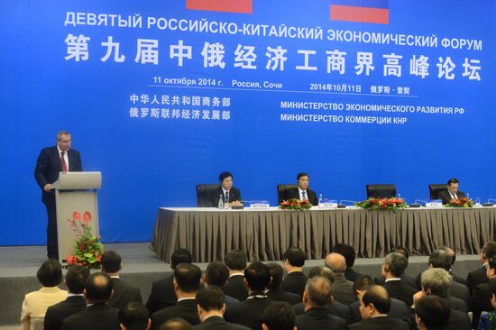 Dmitry Rogozin attends the Russian-Chinese Economic Forum