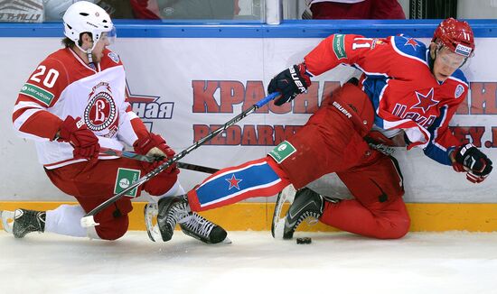 Kontinental Hockey League. CSKA vs. Vityaz