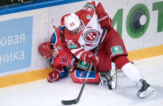Kontinental Hockey League. CSKA vs. Vityaz