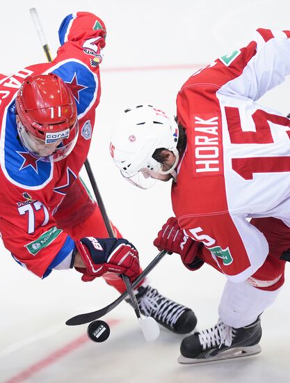Kontinental Hockey League. CSKA vs. Vityaz