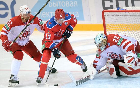 Kontinental Hockey League. CSKA vs. Vityaz