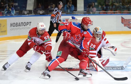 Kontinental Hockey League. CSKA vs. Vityaz
