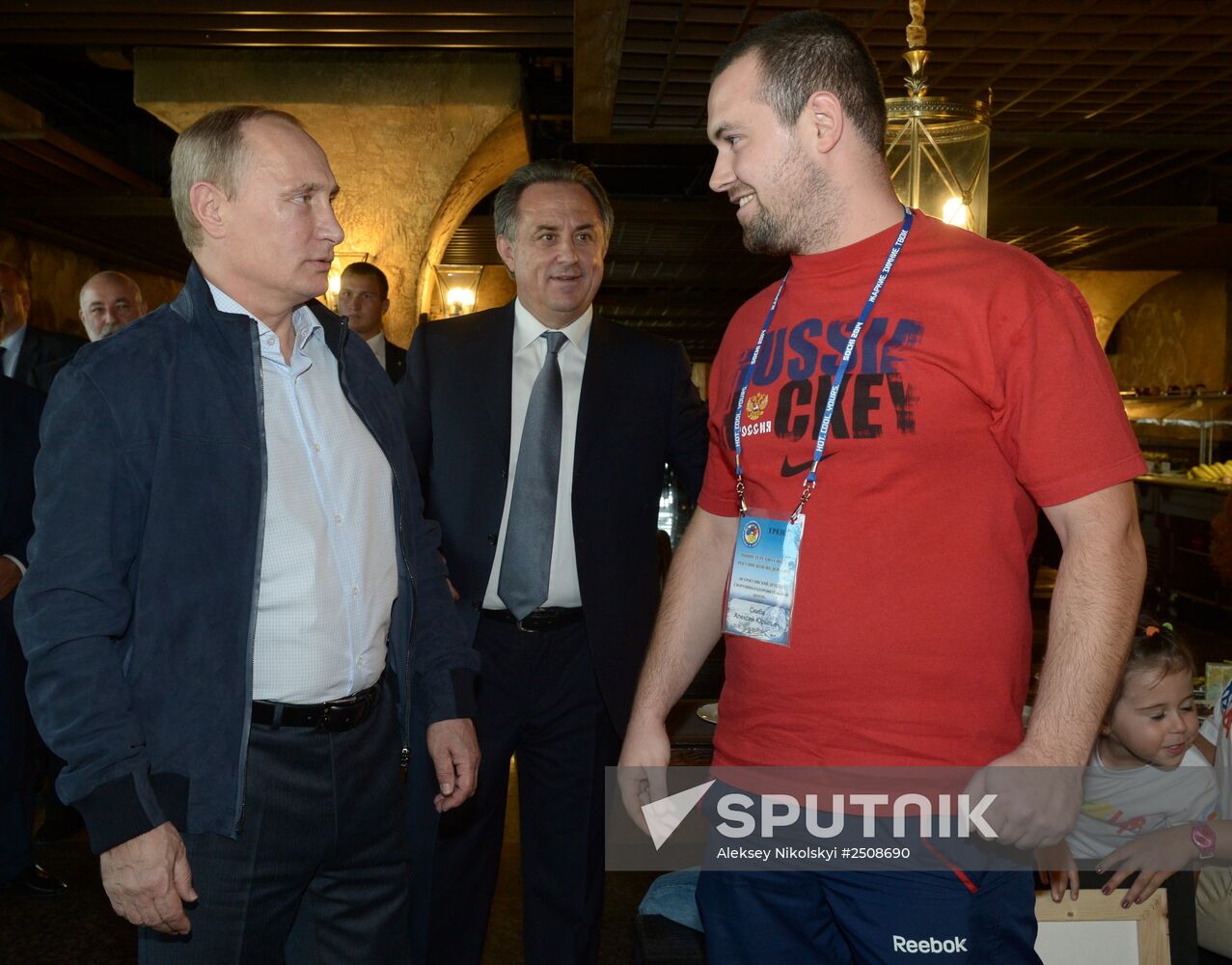 Russian President Vladimir Putin visits Sochi