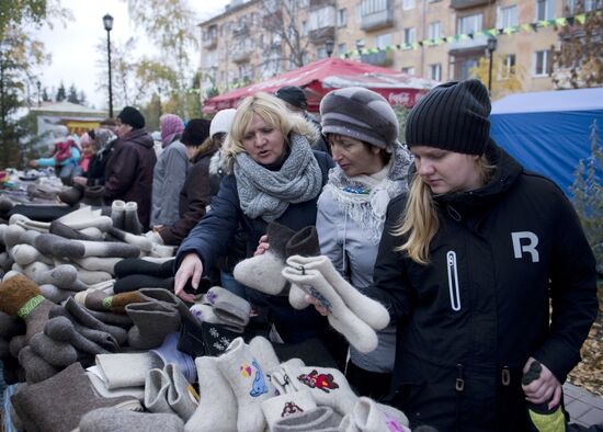 Crafts fair in Omsk