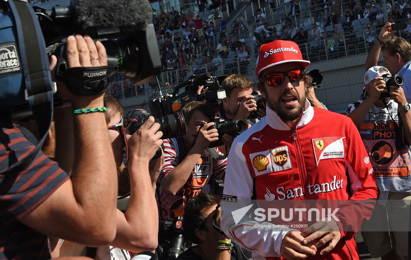 2014 Formula 1 Russian Grand Prix. Racing