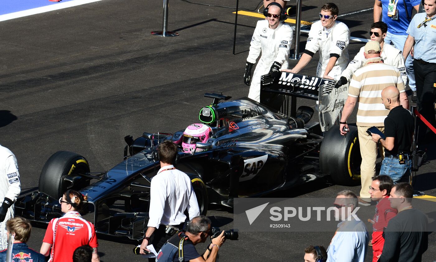 2014 Formula 1 Russian Grand Prix. Racing