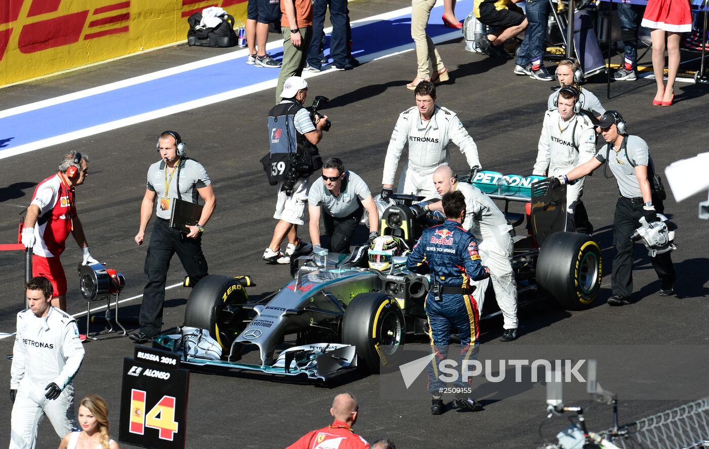 2014 Formula 1 Russian Grand Prix. Racing