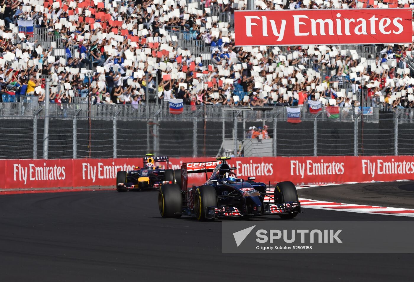 2014 Formula 1 Russian Grand Prix. Racing