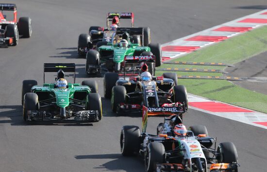 2014 Formula 1 Russian Grand Prix. Racing