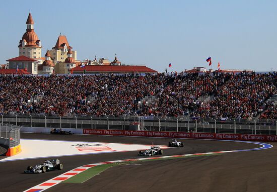 2014 Formula 1 Russian Grand Prix. Racing