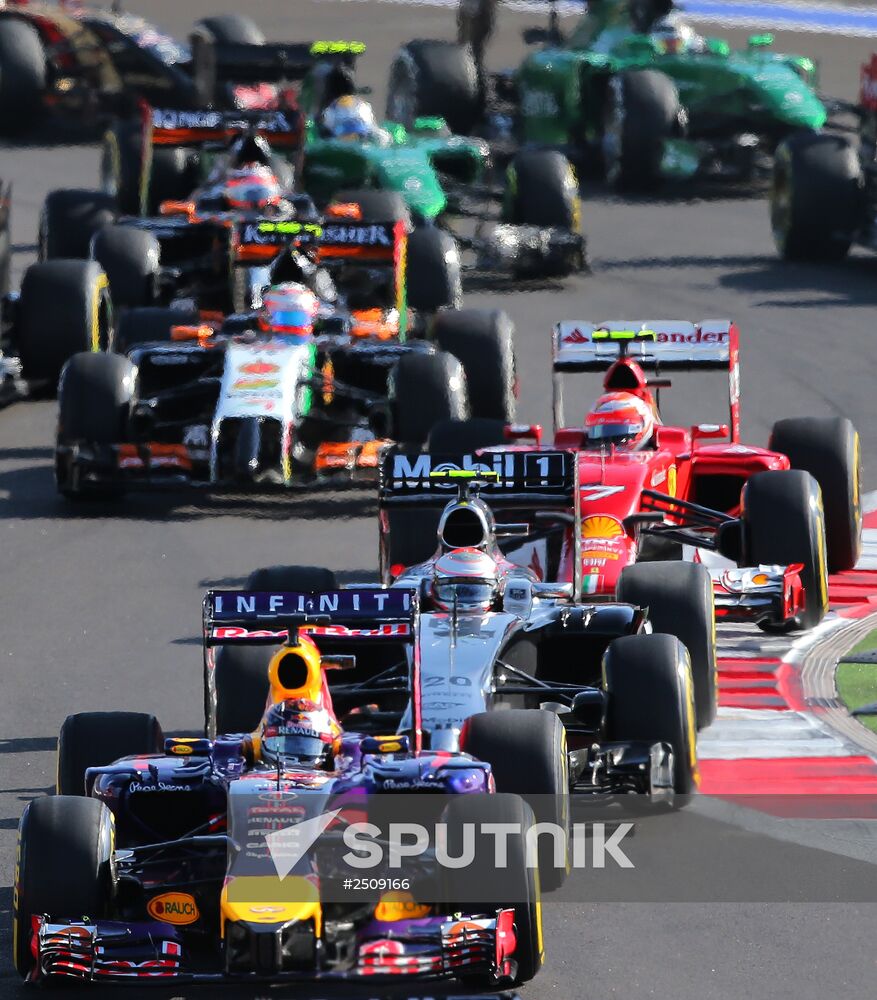 2014 Formula 1 Russian Grand Prix. Racing