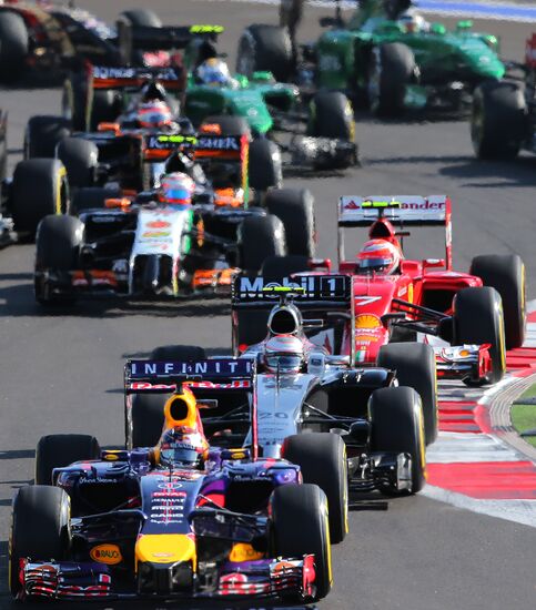 2014 Formula 1 Russian Grand Prix. Racing