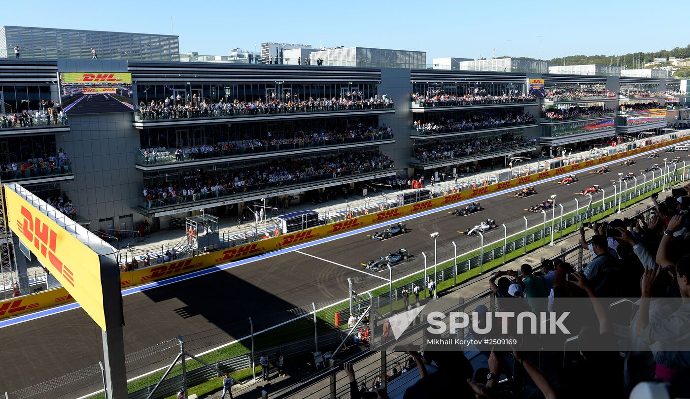 2014 Formula 1 Russian Grand Prix. Racing