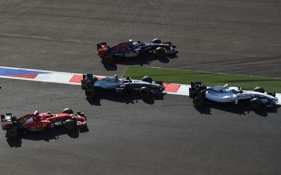 2014 Formula 1 Russian Grand Prix. Racing