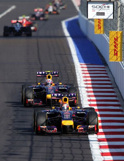 2014 Formula 1 Russian Grand Prix. Racing