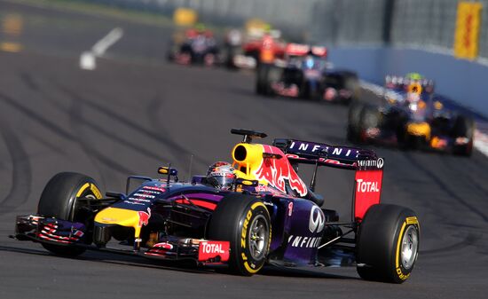 2014 Formula 1 Russian Grand Prix. Racing