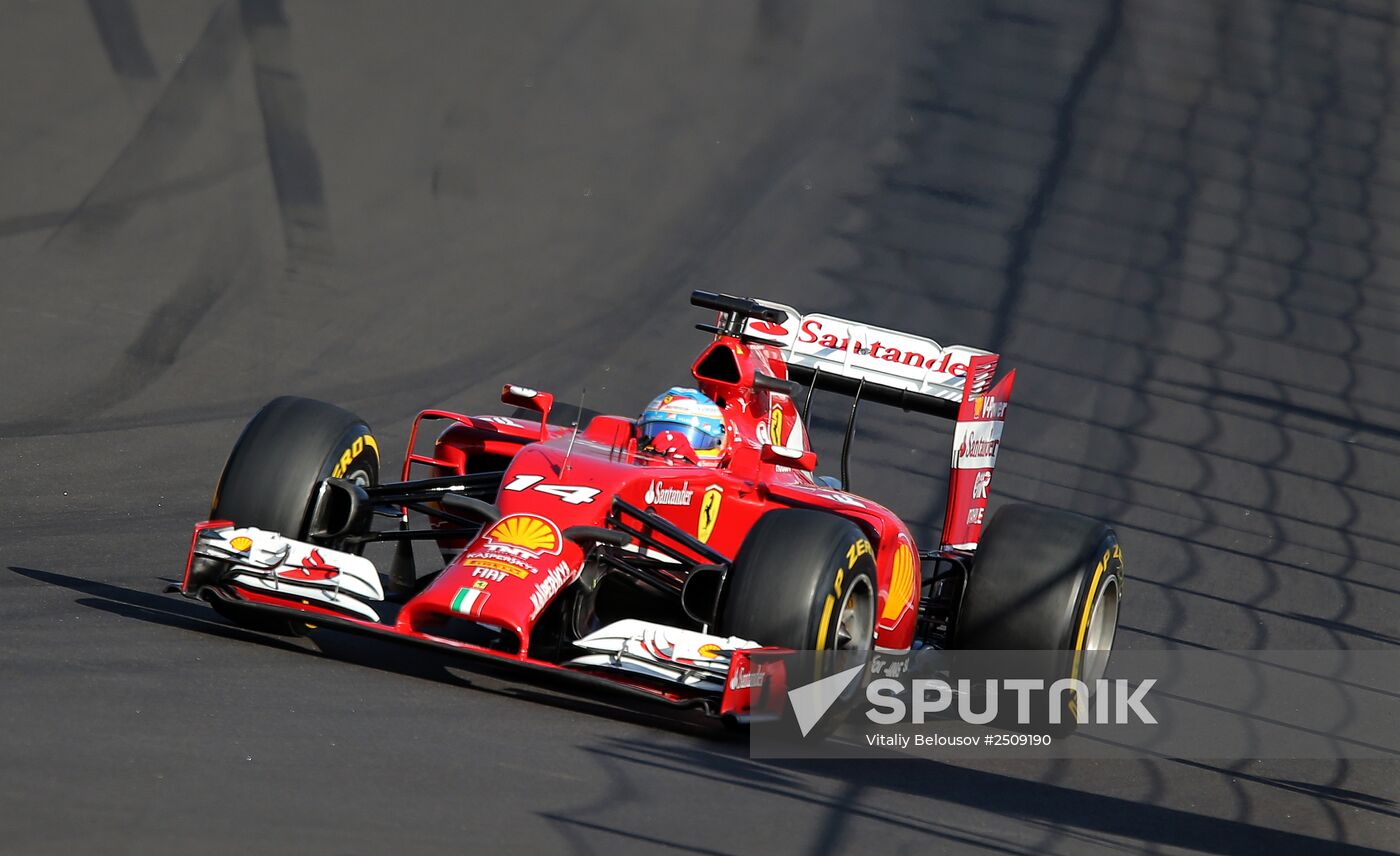 2014 Formula 1 Russian Grand Prix. Racing