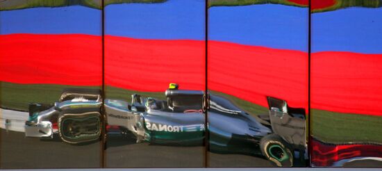 2014 Formula 1 Russian Grand Prix. Racing