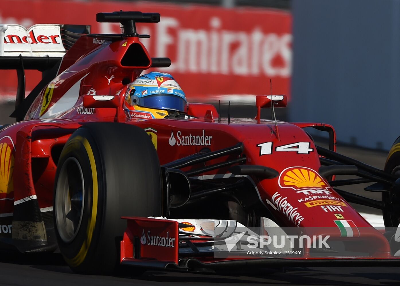 2014 Formula 1 Russian Grand Prix. Racing
