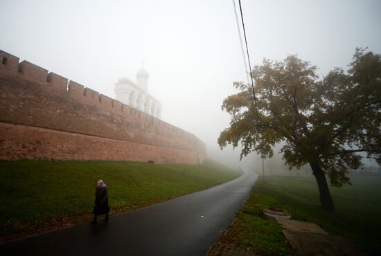 Fog in Veliky Novgorod