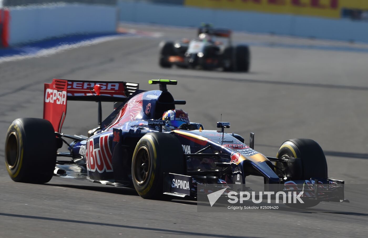 2014 Formula 1 Russian Grand Prix. Racing